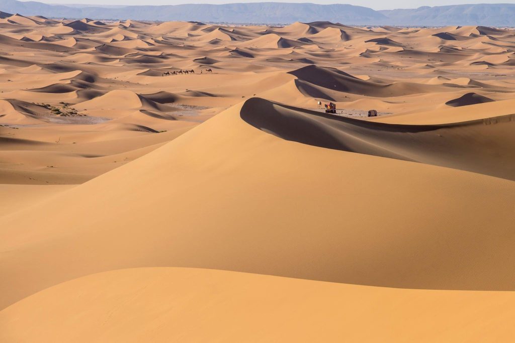 Merzouga desert dunes 